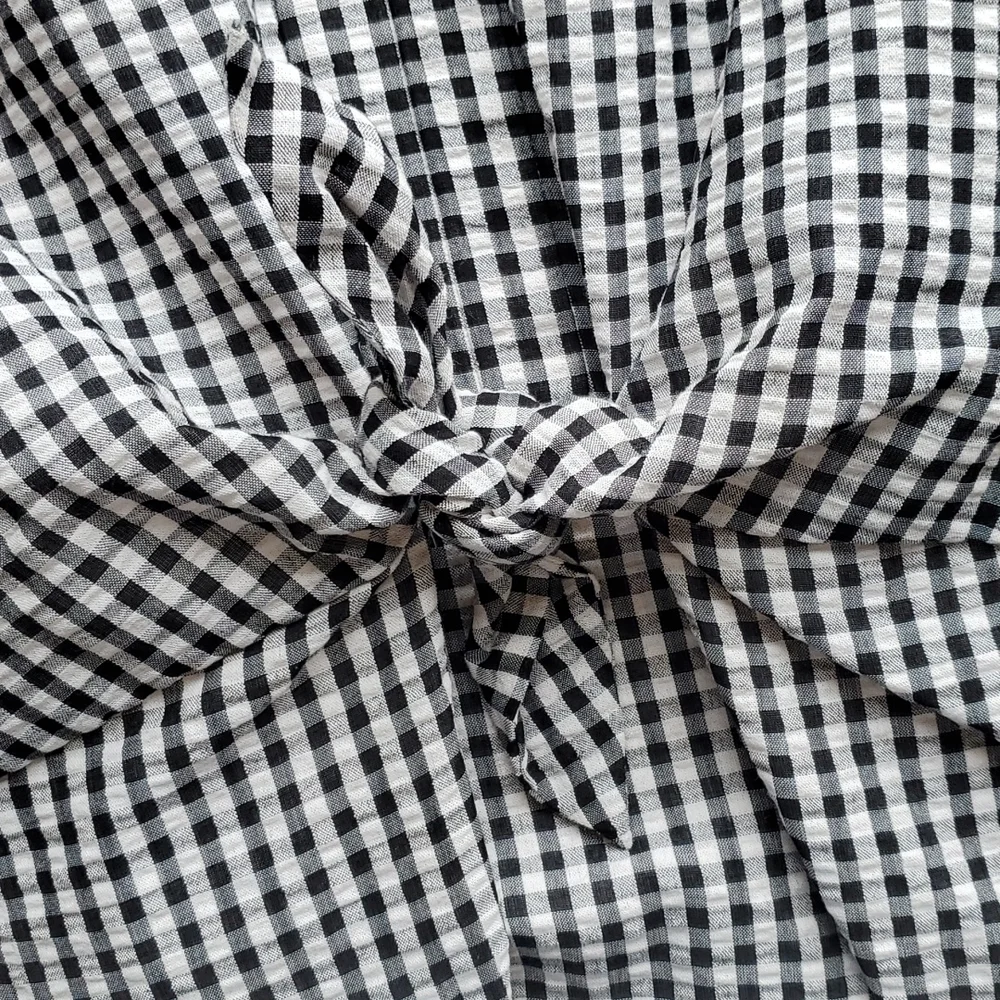 Vineyard VINES Sleeveless Black & White Gingham Tie-Waist Dress 16 - Picture 7 of 8